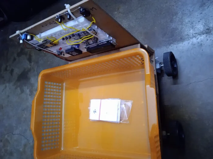 Rfid Troll RFID shopping Trolly with Follow me feature & Telegram Interfaced ...